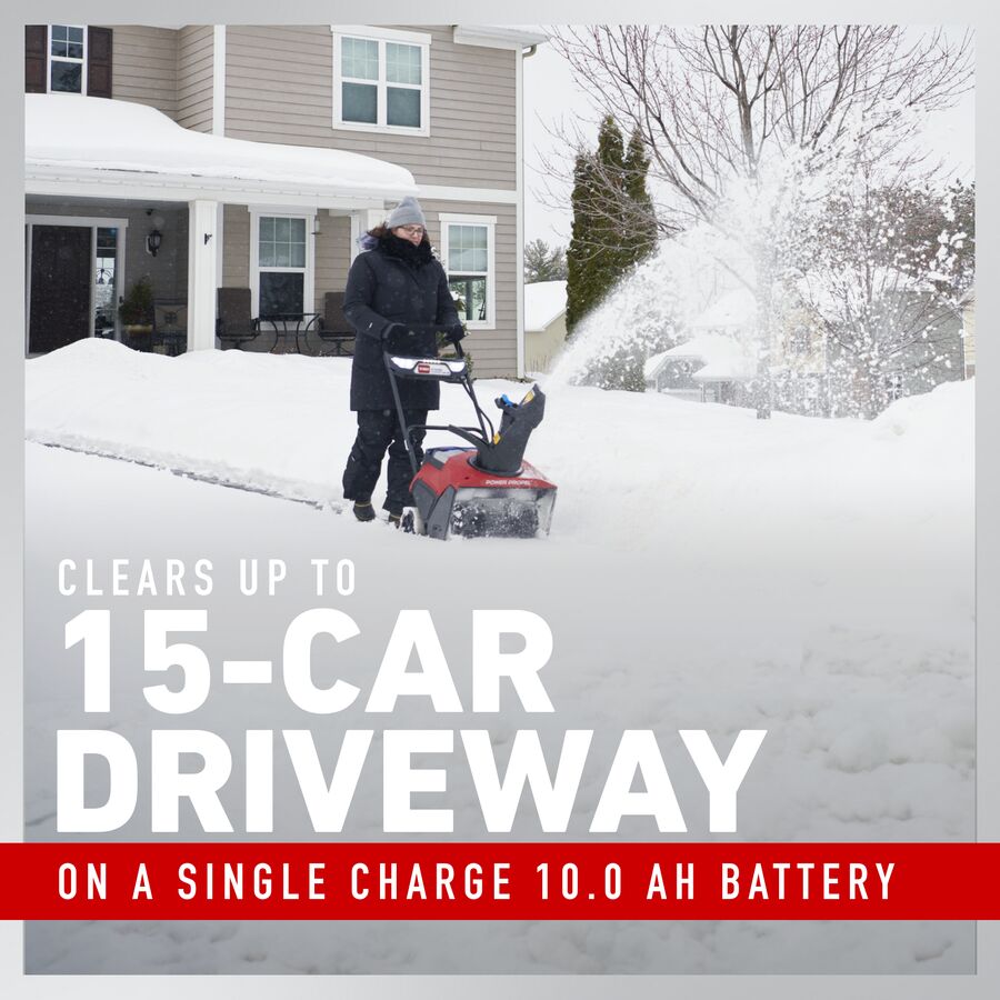 Toro 39921 21" 60V MAX Power Clear® Self-Propel Single-Stage Snow Blower with 10Ah Battery and Charger