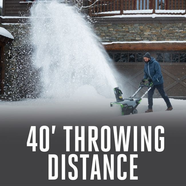 EGO Power+ SNT2114 21" 56-Volt Cordless  Snow Blower with Steel Auger with (2) 7.5Ah Batteries and Dual Port Charger Included