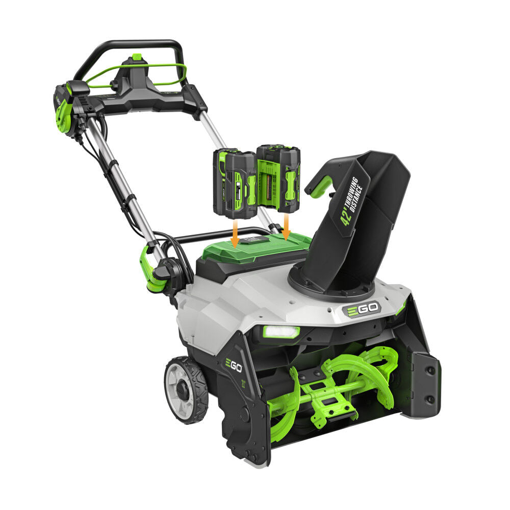 EGO Power+ SNT2122 21" Single-Stage Snow Blower with Peak Power, (2) 4.0Ah Batteries and 320W Charger