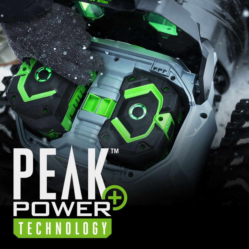 EGO Power+ SNT2416 POWER+ 24 in. Self-Propelled 2-Stage XP Snow Blower with Peak Power™ and 2 x 10.0 Ah Batteries and Dual Port Charger