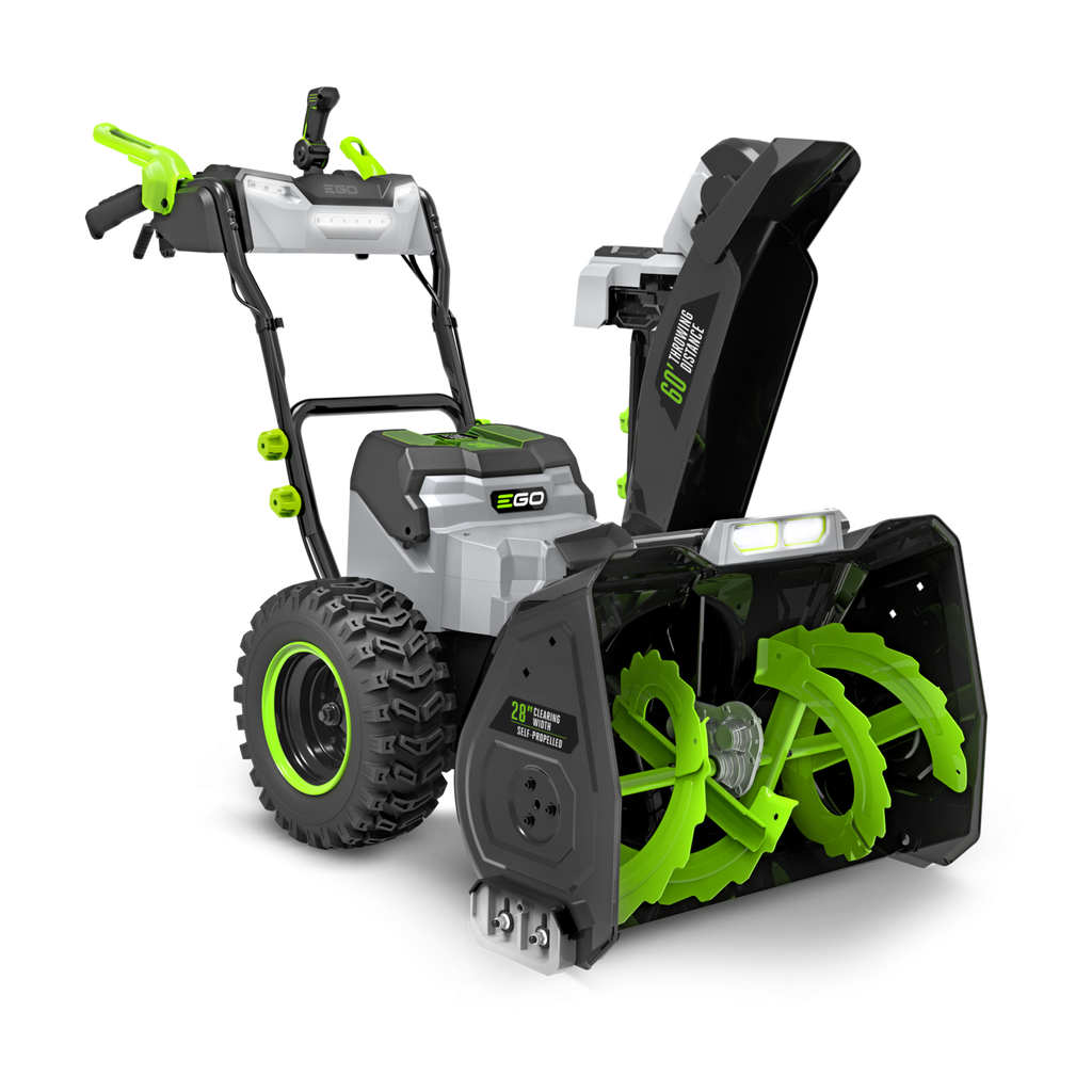 EGO Power+ SNT2807 28 in. Self-Propelled 2-Stage Snow Blower with Peak Power™ and 2 x 12.0 Ah Batteries and Dual Port Charger